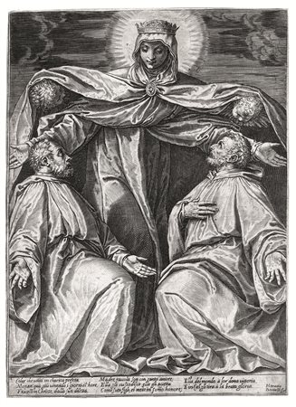 Carracci, Agostino (Bologna 1557 &ndash; Parma 1602) LA MADONNA PROTETTRICE...