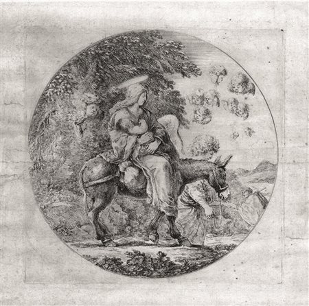 Della Bella, Stefano (Firenze 1610 &ndash; 1664) FUGA IN EGITTO. 1662...