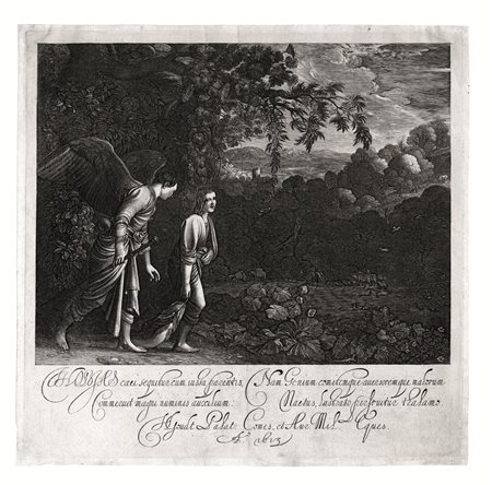 Goudt, Hendrick (Utrecht 1558 &ndash; Haarlem 1630) L&rsquo;ANGELO E IL...