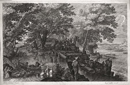 Sadeler II, Aegidius (Anversa 1570 &ndash; Praga 1629) DUE INCISIONI Notturno...