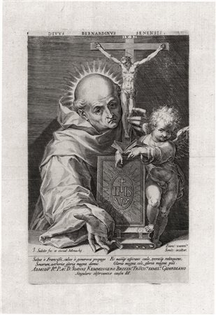 Sadeler, Johannes I (Bruxelles 1550 &ndash; Venezia 1600) SAN BERNARDINO DA...