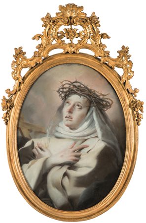 Tiepolo, Giandomenico (Venezia 1726 – 1804) SANTA CATERINA DA SIENA Pastello...