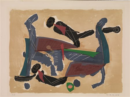 Marini, Marino (Pistoia 1901 &ndash; Viareggio 1980) CHEVAUX ET CAVALIERS...