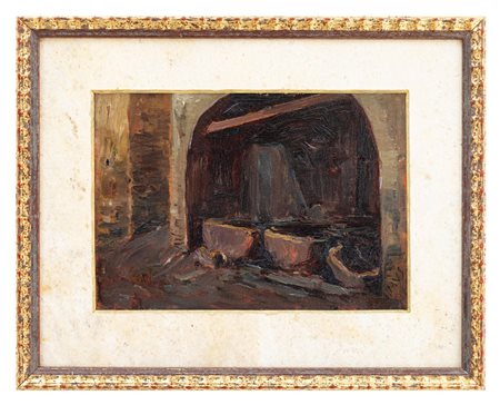 Italo Mus - "Vecchia fontana a Saint Vincent"