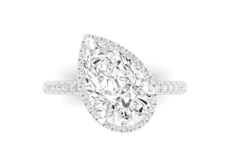 ANELLO CON DIAMANTE LABGROWN A GOCCIA - 477 LG