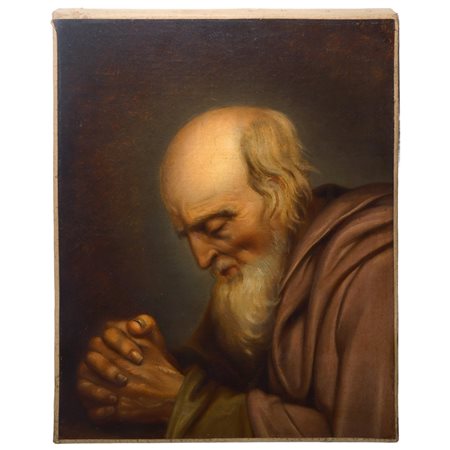Uomo in preghiera, 18th-secolo master, Northern Europe