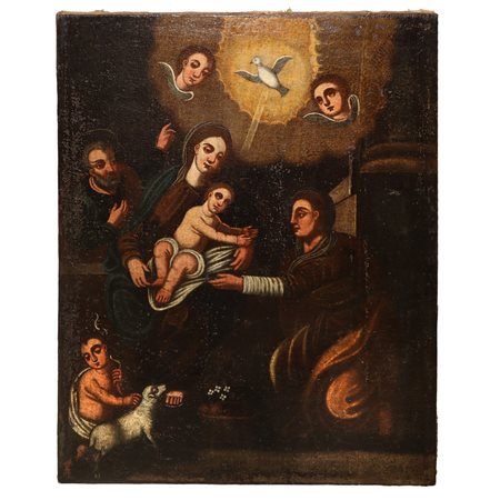 Sacra Famiglia con San Giovannino e Sant'Anna, fine 18° secolo
