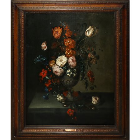 Herman  van der Myn (Amsterdam 1684 - Londra 1741)  - Vaso di fiori