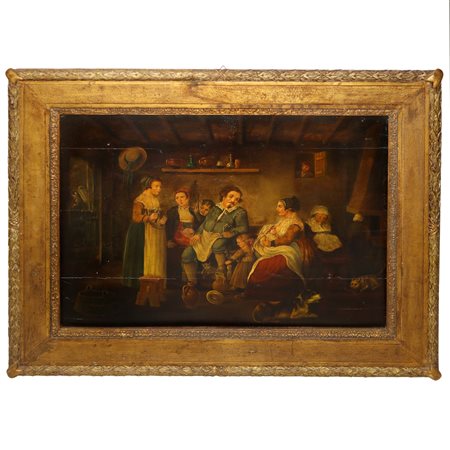 Interno familiare, 19° secolo