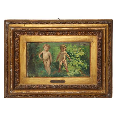 Pio Joris (Roma 1843 - Roma 1921)  - Infanzia D'Adamo