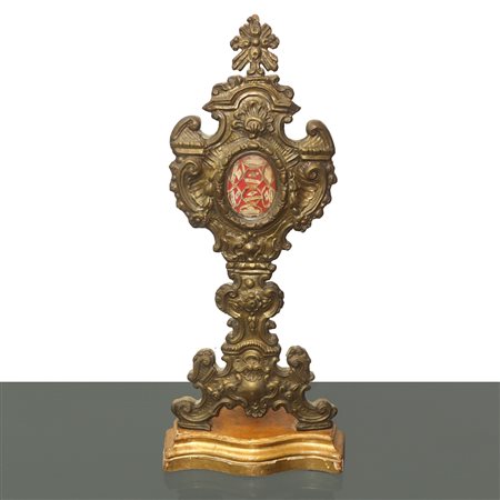 Reliquiario in ottone di Sant'Olimpio,  19° secolo