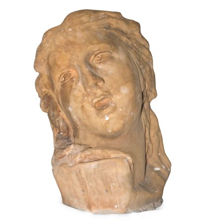 Maddalena, volto in terracotta, 16° secolo