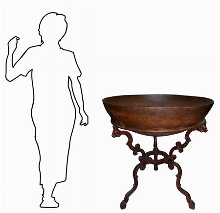 Braciere su supporto a tre piedi, 20° secolo