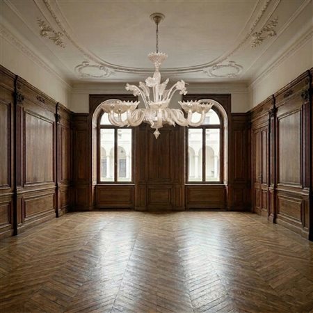 Lampadario in vetro di Murano a 12 luci