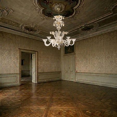 Lampadario in vetro di Murano a 12 luci