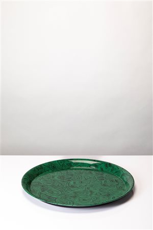 Piero Fornasetti (Milano 10/11/1913 - Milano 09/10/1988)  - Vassoio 'Malachite', 1950 circa