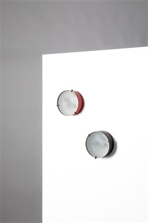 Bruno Gatta (nello stile di) - Coppia di lampade a parete, 1950 circa