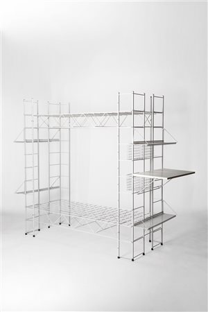Bruno Munari (Milano 1907 - 1998)  - Struttura letto multifunzione modello 'Abitacolo', 1971