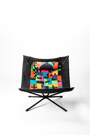 Alberto Salvati - Ambrogio Trésoldi - Poltroncina pieghevole modello 'Miamina', 1980 circa