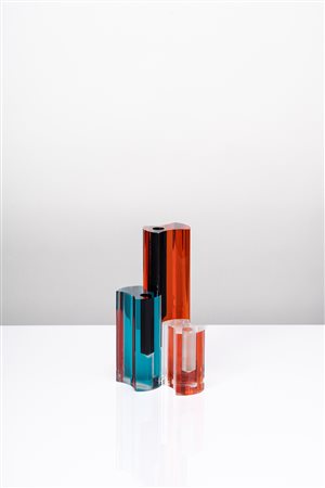 Luigi Massoni - Set di tre vasi solifleur, 1970 circa