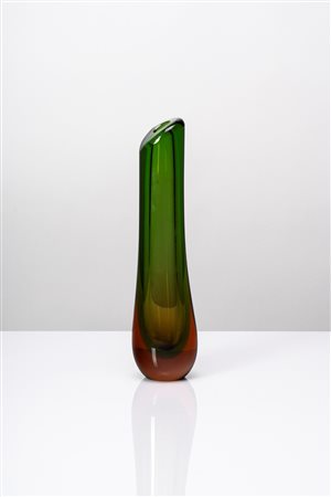 Manifattura Muranese - Vaso in vetro sommerso, 1960 circa