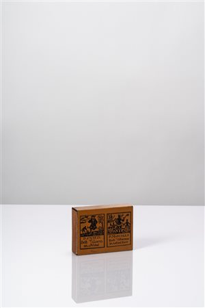 Piero Fornasetti (nello stile di) - Scatola portacarte, 1970 circa