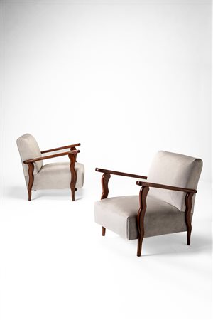 Manifattura Italiana - Coppia di poltrone, 1940 circa