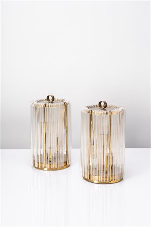 Manifattura Italiana - Coppia di lampade da tavolo, 1950 circa