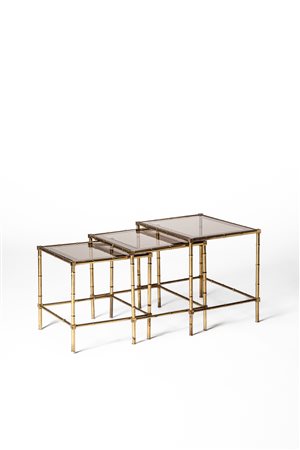 Manifattura Italiana - Tris di tavolini a nido, 1970 circa