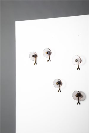 Manifattura Italiana - Set di cinque appendiabiti, 1950 circa 