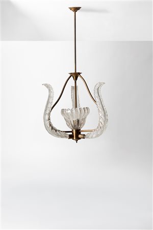 Barovier e Toso (attribuito a) - Lampada a sospensione , 1940 circa
