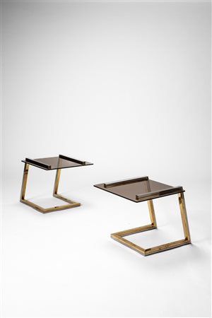 Manifattura Italiana - Coppia di side table, 1970 circa