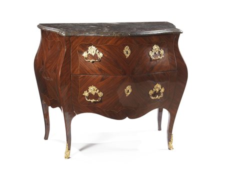 CASSETTONE, GENOVA, XVIII SECOLO impiallacciato in bois de violette e...