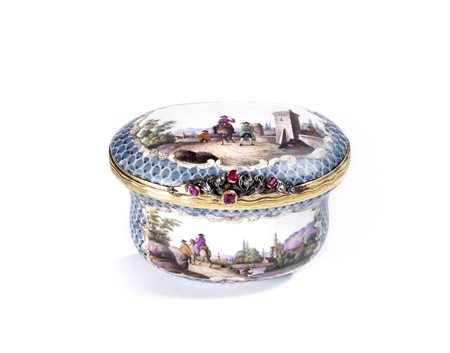 TABACCHIERA, MANIFATTURA DI MEISSEN, SECONDA MET&Agrave; DEL SECOLO XVIII in...