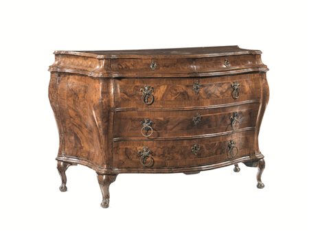 CASSETTONE, VENEZIA, MET&Agrave; SECOLO XVIII in noce e radica di noce,...