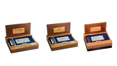 3 Banconote in argento, Lire Mille Maria Montessori, Lire 500 Mila Raffaello Sanzio,Lire 50 Mila Leonardo Da Vinci