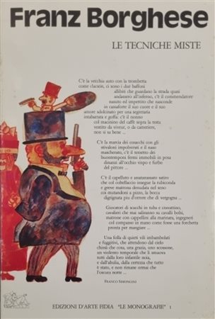 BORGHESE FRANZ Roma 1941 - 2005 "Catalogo"