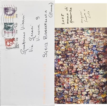 TRECCANI ERNESTO Milano 1920 - 2009 "Un popolo, volti"