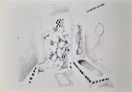 ATTARDI UGO Sori 1923 - Roma 2006 "Per amore"