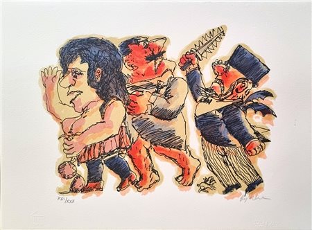 BORGHESE FRANZ Roma 1941 - 2005 "Senza titolo"