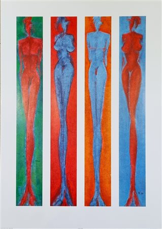 RUZICKA FRANZ Monaco di Baviera 1958 "Streifen Bilder I"