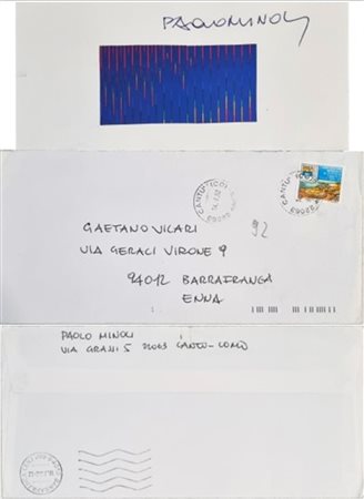 MINOLI PAOLO Cantù 1942 - 2004 "Senza titolo"