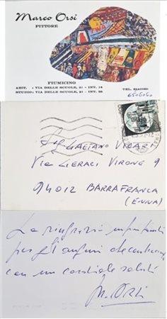 ORSI MARCO Montaldo Bormida 1926 - Fiumicino 1999 "Senza titolo"