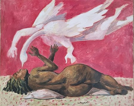 CASTAGNERI LUCIO Genova 1947 "Il tempio"