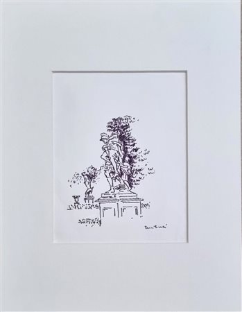 TAMBURI ORFEO Jesi 1910 - Parigi 1994 "Statua del giostrino dell'Tuilleries"