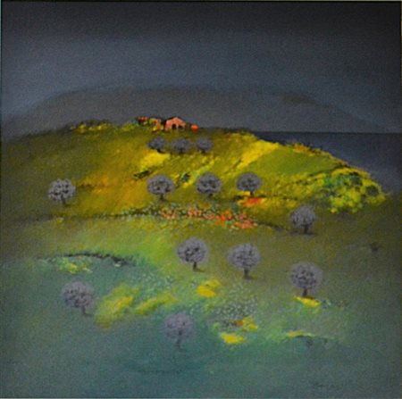 BACOSI MANLIO Perugia 1921 - 1998 "Paesaggio umbro"