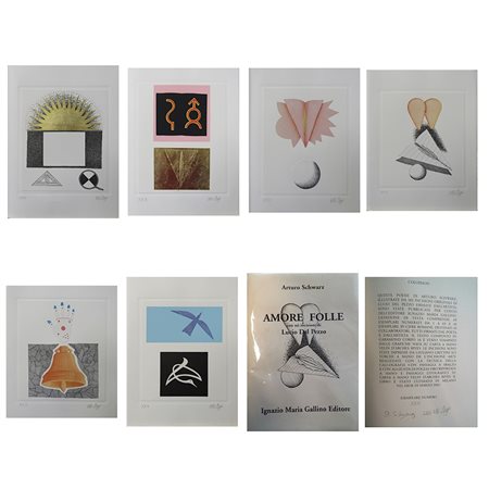 DEL PEZZO LUCIO Napoli 1933 - Milano 2020 "Libro d'autore - Amore folle"