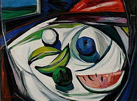 LAMBERTI LAMBERTO Brescia 1925 - 2003 "Composizione di frutta"