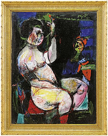 PAJETTA GUIDO Monza 1898 - Milano 1987 "Nudo notturno"