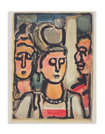 ROUAULT GEORGE (1871 - 1958) - TRIO (DA LES FLEUR DU MAL).